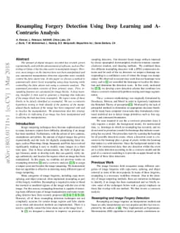 Resampling Forgery Detection Using Deep Learning and A-Contrario
  Analysis