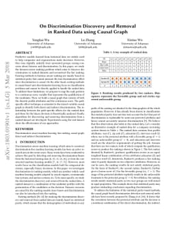 On Discrimination Discovery and Removal in Ranked Data using Causal
  Graph