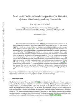 Exact partial information decompositions for Gaussian systems based on
  dependency constraints
