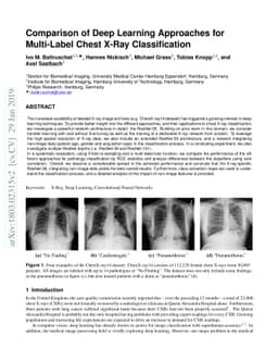 Comparison of Deep Learning Approaches for Multi-Label Chest X-Ray
  Classification