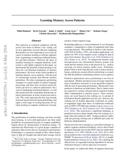 Learning Memory Access Patterns