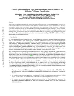 Visual Explanations From Deep 3D Convolutional Neural Networks for
  Alzheimer's Disease Classification
