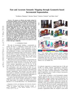 Fast and Accurate Semantic Mapping through Geometric-based Incremental
  Segmentation