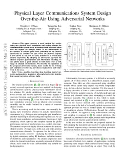 Physical Layer Communications System Design Over-the-Air Using
  Adversarial Networks