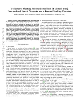 Cooperative Starting Movement Detection of Cyclists Using Convolutional
  Neural Networks and a Boosted Stacking Ensemble