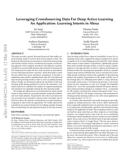 Leveraging Crowdsourcing Data For Deep Active Learning - An Application:
  Learning Intents in Alexa