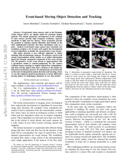 Event-based Moving Object Detection and Tracking