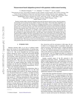 Measurement-based adaptation protocol with quantum reinforcement
  learning