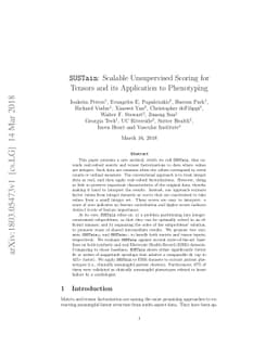 SUSTain: Scalable Unsupervised Scoring for Tensors and its Application
  to Phenotyping