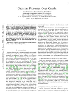 Gaussian Processes Over Graphs