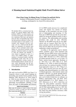 A Meaning-based Statistical English Math Word Problem Solver
