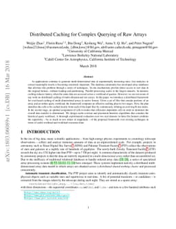 Distributed Caching for Complex Querying of Raw Arrays