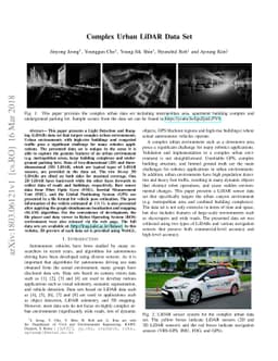 Complex Urban LiDAR Data Set