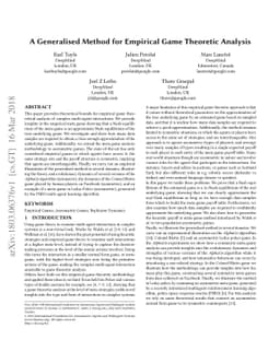 A Generalised Method for Empirical Game Theoretic Analysis