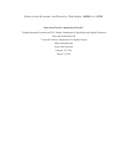 Forecasting Economics and Financial Time Series: ARIMA vs. LSTM