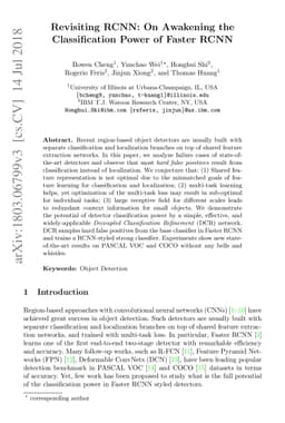 Revisiting RCNN: On Awakening the Classification Power of Faster RCNN