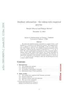 Auxiliary information : the raking-ratio empirical process