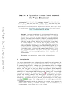 DYAN: A Dynamical Atoms-Based Network for Video Prediction