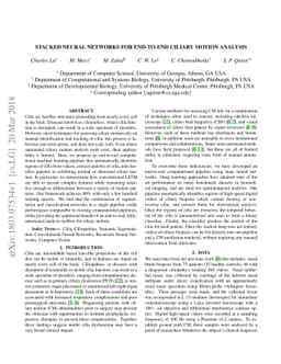 Stacked Neural Networks for end-to-end ciliary motion analysis