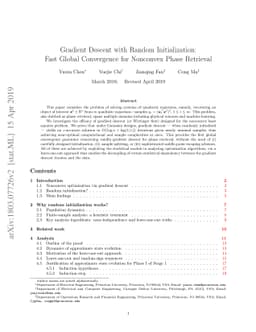 Gradient Descent with Random Initialization: Fast Global Convergence for
  Nonconvex Phase Retrieval