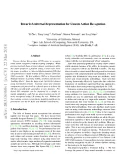 Towards Universal Representation for Unseen Action Recognition