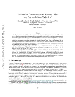 Multiversion Concurrency with Bounded Delay and Precise Garbage
  Collection