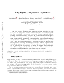 Lifting Layers: Analysis and Applications