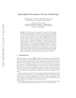 Alarm-Based Prescriptive Process Monitoring