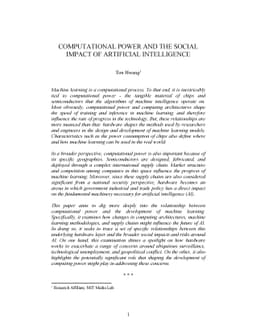 Computational Power and the Social Impact of Artificial Intelligence