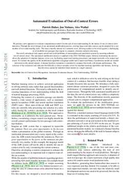 Automated Evaluation of Out-of-Context Errors