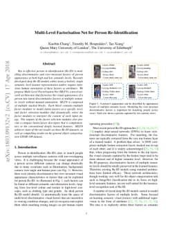 Multi-Level Factorisation Net for Person Re-Identification