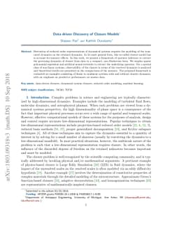 Data-driven Discovery of Closure Models