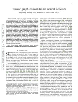 Tensor graph convolutional neural network
