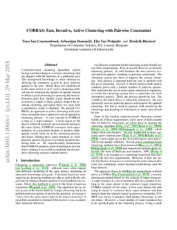 COBRAS: Fast, Iterative, Active Clustering with Pairwise Constraints