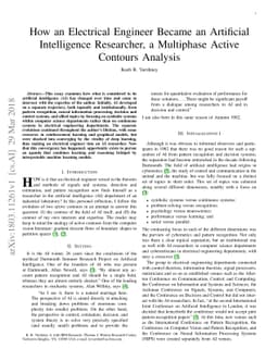 How an Electrical Engineer Became an Artificial Intelligence Researcher,
  a Multiphase Active Contours Analysis