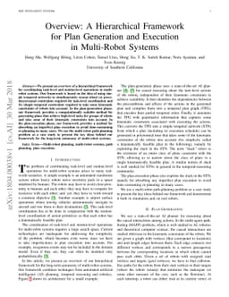 Overview: A Hierarchical Framework for Plan Generation and Execution in
  Multi-Robot Systems