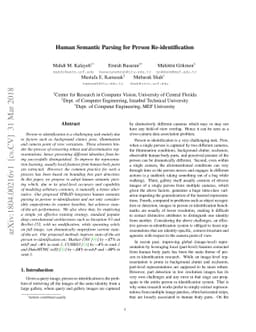 Human Semantic Parsing for Person Re-identification