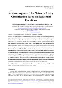 A Novel Approach for Network Attack Classification Based on Sequential
  Questions