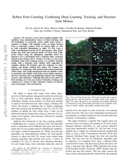 Robust Fruit Counting: Combining Deep Learning, Tracking, and Structure
  from Motion