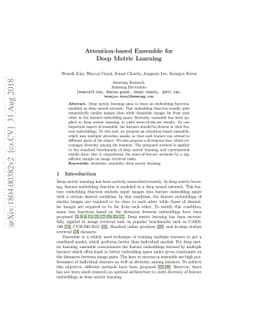 Attention-based Ensemble for Deep Metric Learning