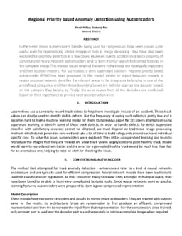 Regional Priority Based Anomaly Detection using Autoencoders