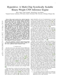 Hyperdrive: A Multi-Chip Systolically Scalable Binary-Weight CNN
  Inference Engine