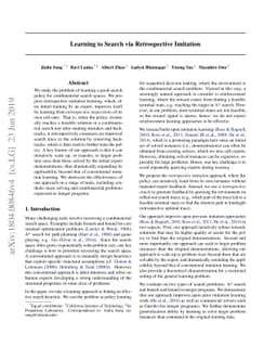 Learning to Search via Retrospective Imitation