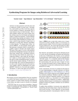 Synthesizing Programs for Images using Reinforced Adversarial Learning