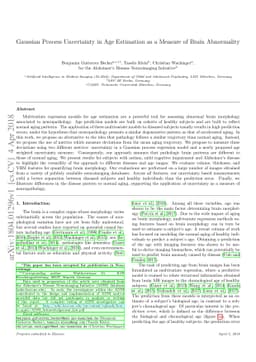 Gaussian Process Uncertainty in Age Estimation as a Measure of Brain
  Abnormality