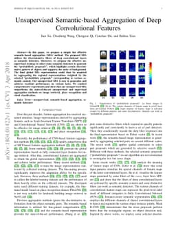 Unsupervised Semantic-based Aggregation of Deep Convolutional Features