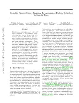 Gaussian Process Subset Scanning for Anomalous Pattern Detection in
  Non-iid Data