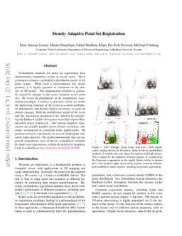 Density Adaptive Point Set Registration
