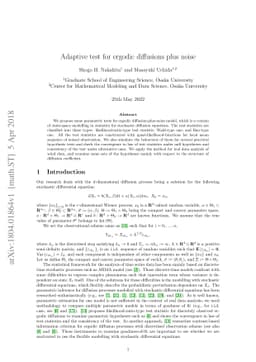 Adaptive test for ergodic diffusions plus noise