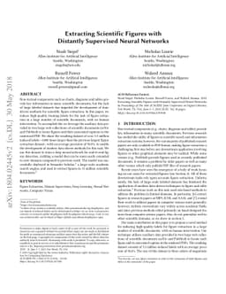Extracting Scientific Figures with Distantly Supervised Neural Networks